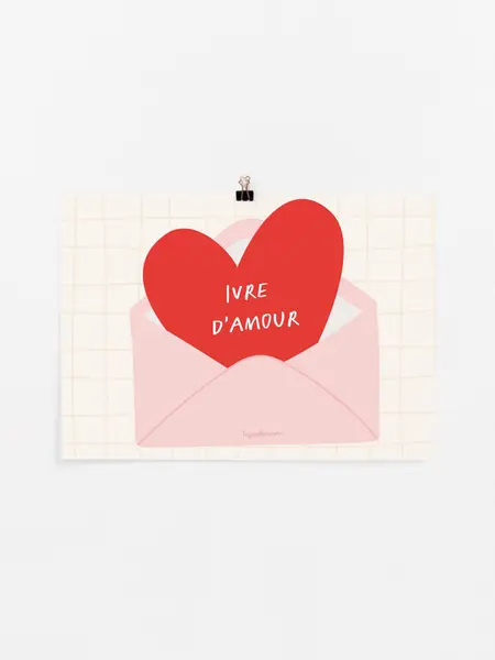 La mini affiche Ivre d'amour - Tajinebanane