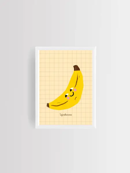 La mini affiche Banane - Tajinebanane
