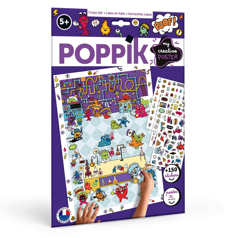 Poster créatif + 150 stickers Petits monstres (5-10 ans)