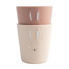 Gobelet en silicone 2 packs Mrs Rabbit