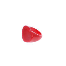 Bague coeur rouge