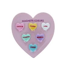 Magnet coeur x6