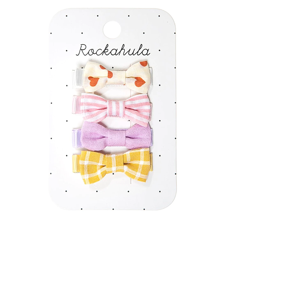 Wanderlust Fabric Bow Clips