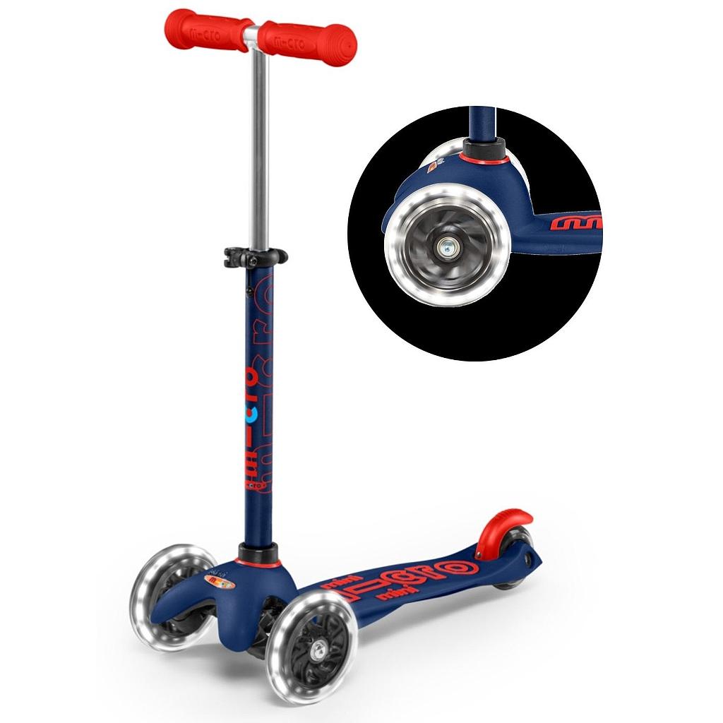  Mini Micro Deluxe Navy Blue LED (trottinette) 