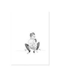 Affiche Tendresse Papa et Garçon My Lovely Thing