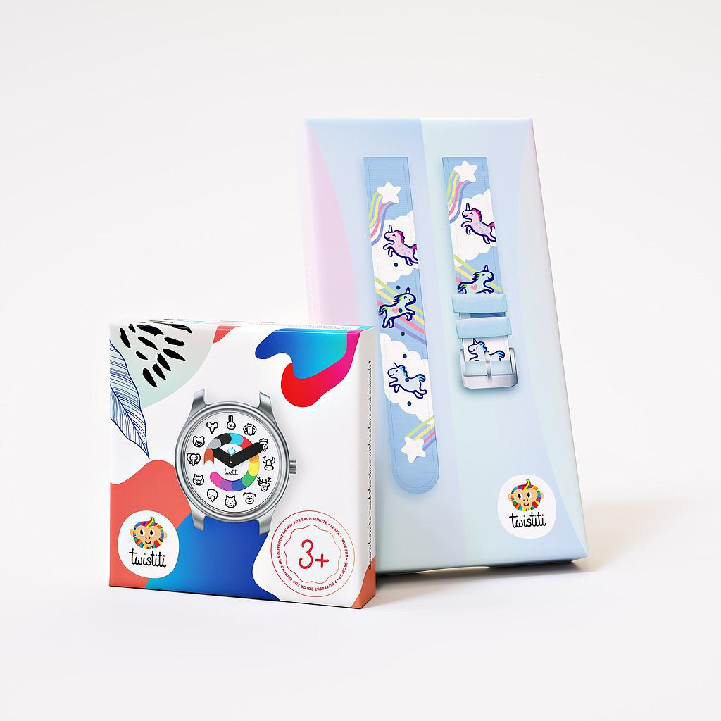Montre Twistiti Cadran Animaux Unicorn