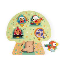 Puzzle Musical Bois Les oiseaux en fête