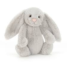 Bashful Silver Bunny Little Jellycat