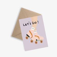Carte Let's go Papier Graphique